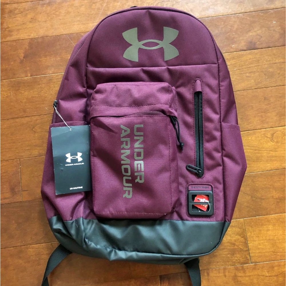 Under Armour Burgundy and Black Backpack